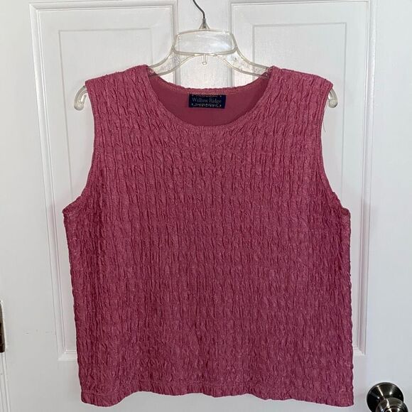 🔥3/$20🔥 Willow Ridge sleeveless textured blouse size XL - Picture 7 of 7